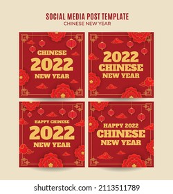 Square Chinese New Year 2022 Web Banner Instagram Post Template