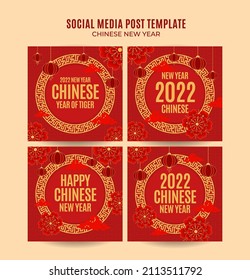 Square Chinese New Year 2022 Web Banner Instagram Post Template