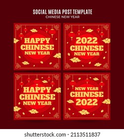 Square Chinese New Year 2022 Web Banner Instagram Post Template