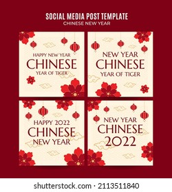 Square Chinese New Year 2022 Web Banner Instagram Post Template