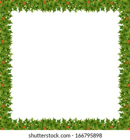 A Square Christmas Themed Border. Eps 10 Vector.