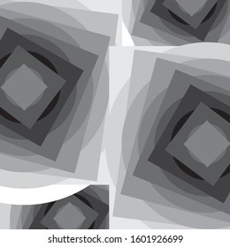 square and circle abstract background with black color