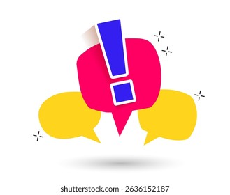 A square with Circle And the answers to them. The concept of frequently asked questions. yellow, white, red. Online support web page. vector illustration.