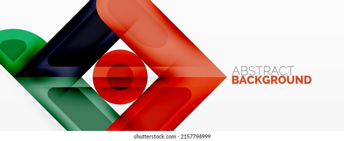 Quadrat und Kreis minimaler abstrakter Hintergrund. Vektorgrafik für Bildschirmhintergrund