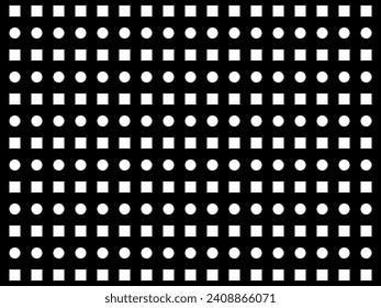 Square and Circle Motifs Pattern, can use for Decoration, Ornate, Background, Wallpaper, Cover, Fashion, Tile, Garment, Fabric, Cover or for Graphic Design Element. Vector Illustration
