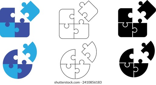 Quadrat- und Kreisrätselsymbol