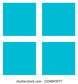 Square and Circle shaped symbol icon design
