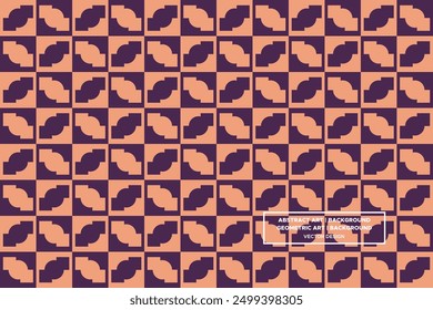 Square and Circle Shapes and Designs Orange and Purple Colors Geometric Pattern Abstract Pattern Seamless Pattern