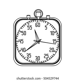 square clock icon image 