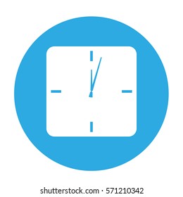 square clock icon image vector illustration design 