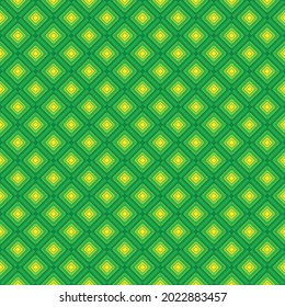 Square cloth pattern in green tones