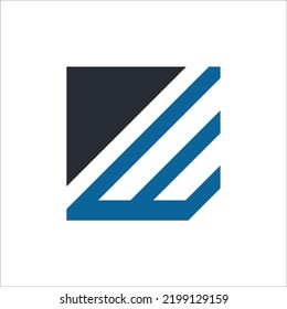 square color bar chart logo design