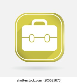 square colored icon, briefcase symbol