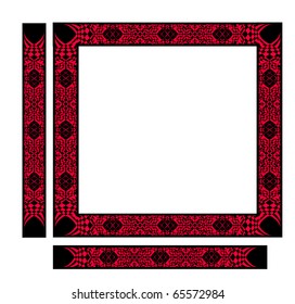 Square colored page frame design