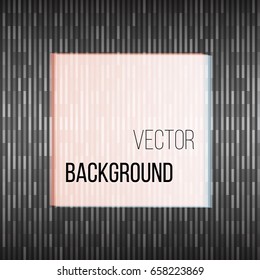 Square colored vector banner with glow on a dark background. Vector Illustration.