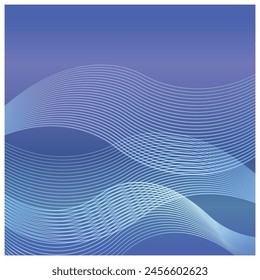 Square colorful background with wavy patterns free vector image