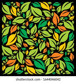 Square colorful leaf for background illustration.