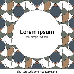 Square colorful template with a blank space for your text. Contrast backdrop for your design. Abstract vector background.