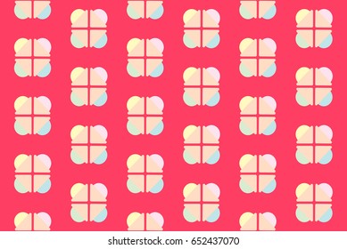Square colourful modern vector clean simple editable pattern
