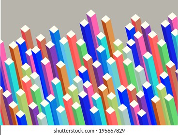 square columns background