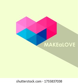 Combinación cuadrada Haz un logotipo de amor Empresas