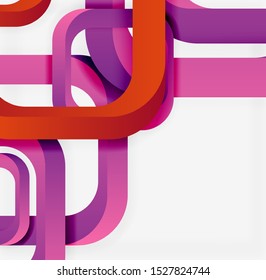 Square composition abstract background. Modern template for cover design for brochures, web banners, flyers. Vector art