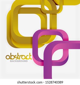 Square composition abstract background. Modern template for cover design for brochures, web banners, flyers. Vector art
