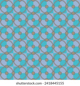 Square composition, seamless geometric pattern, classic style, vector image