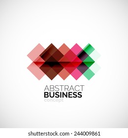 Square concept, company logo design element. Colorful modern symbol