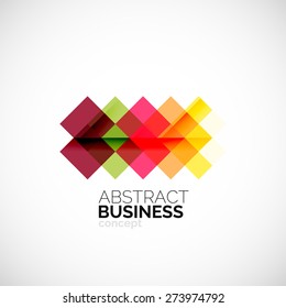 Concepto cuadrado, elemento de diseño del logotipo de la empresa. Símbolo colorido y moderno
