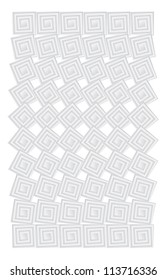 square concept illusion isolated on white background