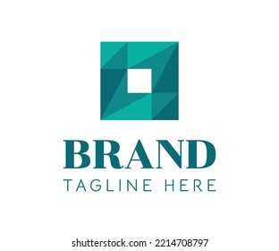 Diseño de logotipo vectorial abstracto de cinta de conexión cuadrada. Icono de flecha creativa, vector de forma colorido. Identidad de empresa para negocios, tecnología, digital, finanzas, inversión, educación, construcción.
