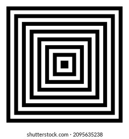 Square Corner Geometry Flat Icon Isolated On White Background