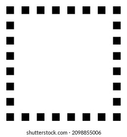 Square Corner Geometry Flat Icon Isolated On White Background