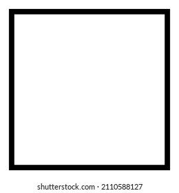 Square Corner Geometry Flat Icon Isolated On White Background