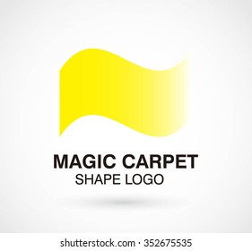 Square curve of wave magic abstract vector and logo design or template flow business icon of company identity symbol concept