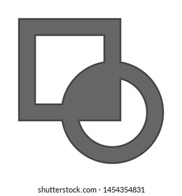 icono de ciclo cuadrado. ilustración plana del ciclo cuadrado. icono de vector. símbolo de signo de ciclo cuadrado