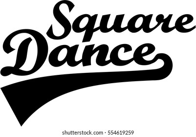 Square Dance Retro Word