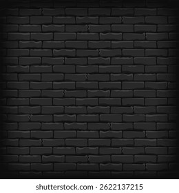 Fundo quadrado de parede de tijolo escuro