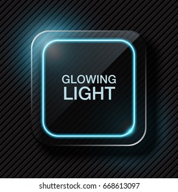 Square dark glass template