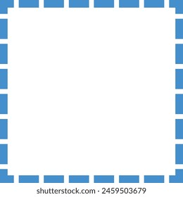 square dash border design element