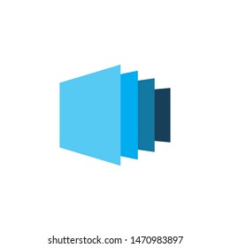 Square Data Color Logo Design