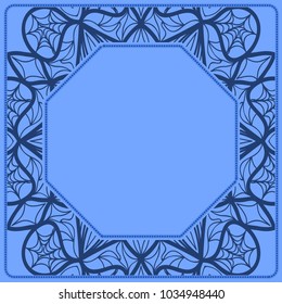 Square decorative frames, design elements. Vector