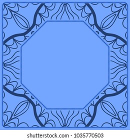 Square decorative frames, design elements. Vector