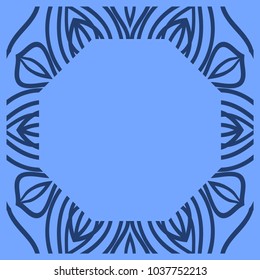 Square decorative frames, design elements. Vector