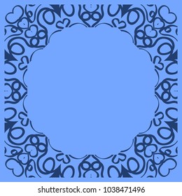 Square decorative frames, design elements. Vector