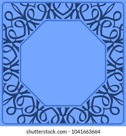 Square decorative frames, design elements. Vector