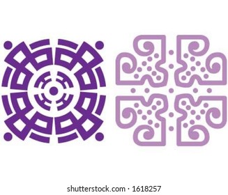 Square decorative item.