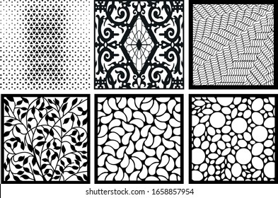Square Decorative Laser Cutting Set-11-6 piece