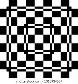 square from square descending abstract pattern shape black on transparent background